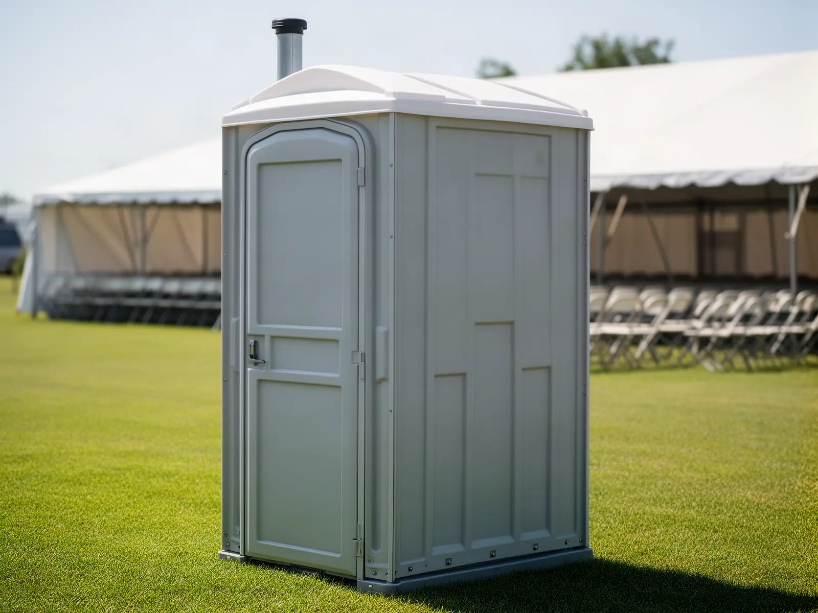 Clean porta potty unit from Big Oaks Porta Potty Rental in Arlington, MA